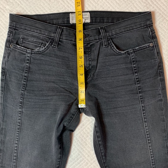 Current/Elliott The Seamed Easy Stiletto Skinny Jeans, Charcoal Gray/Black, 28 - Picture 14 of 16